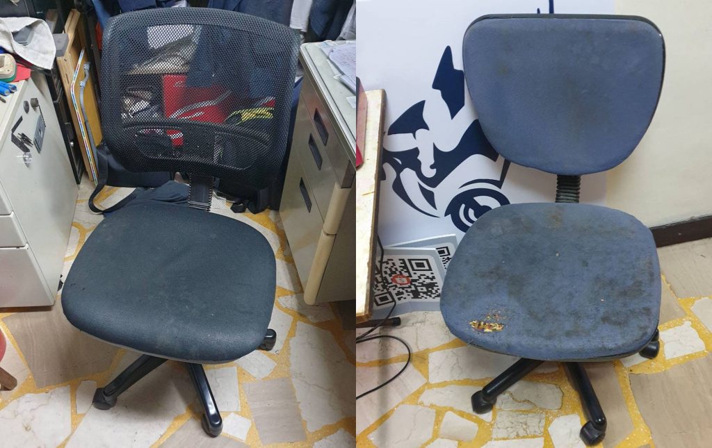 兩張電腦椅維修