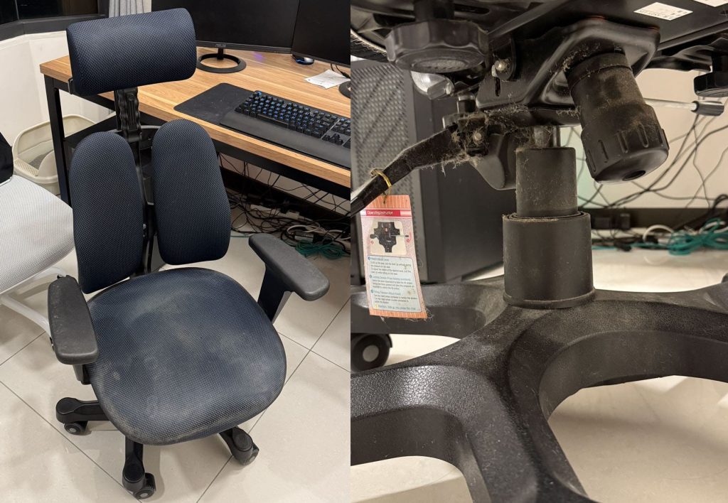 雙背椅氣壓棒到府更換