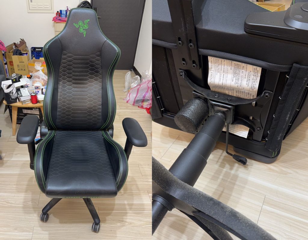 雷蛇電競椅底盤裂損